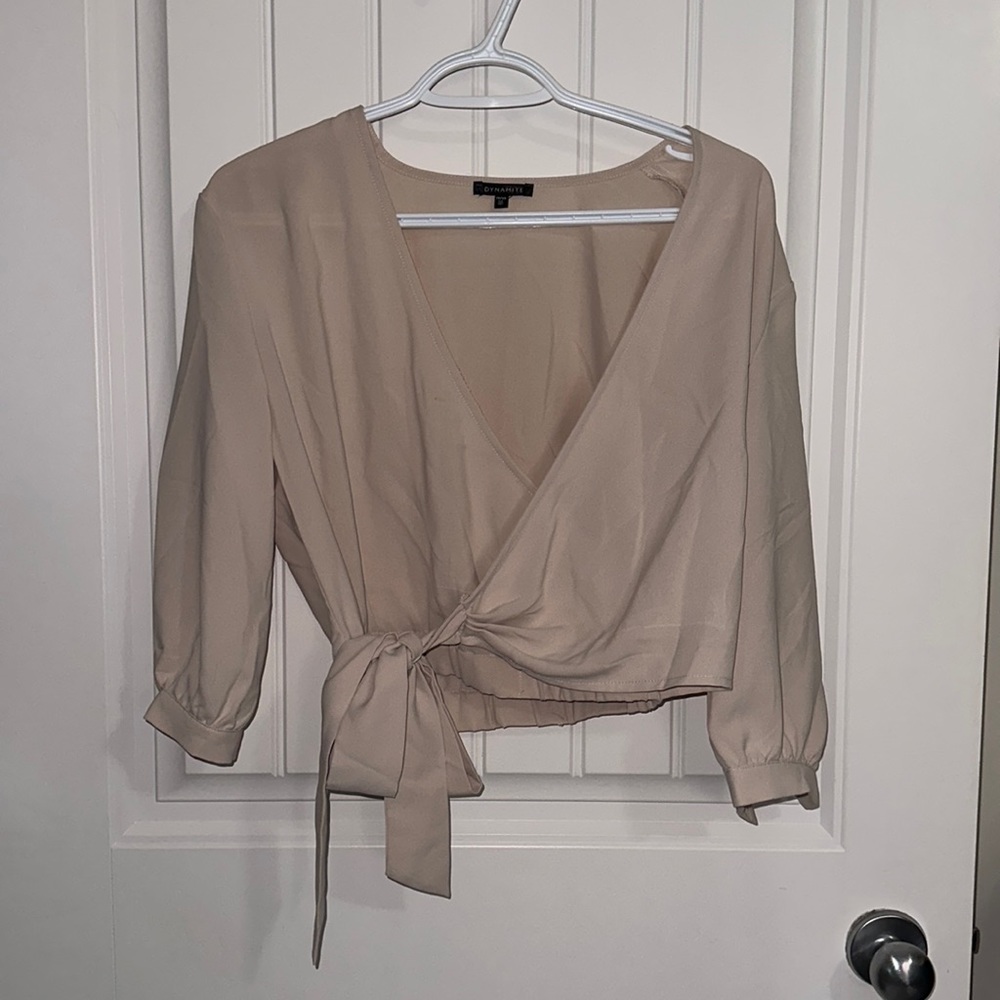 Dynamite Crossover Blouse